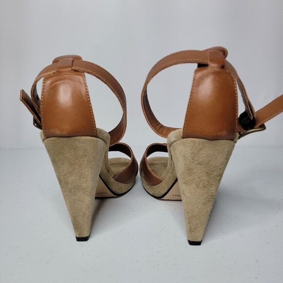 NIB Michael Kors Wonka Leather High Heel Sandals - Picture 2 of 6